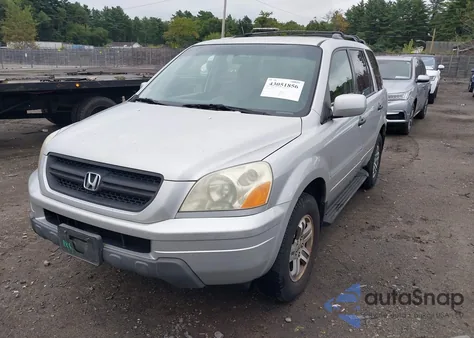 2004 Honda Pilot Ex-L из США, поврежденный, VIN 2HKYF18504H600355